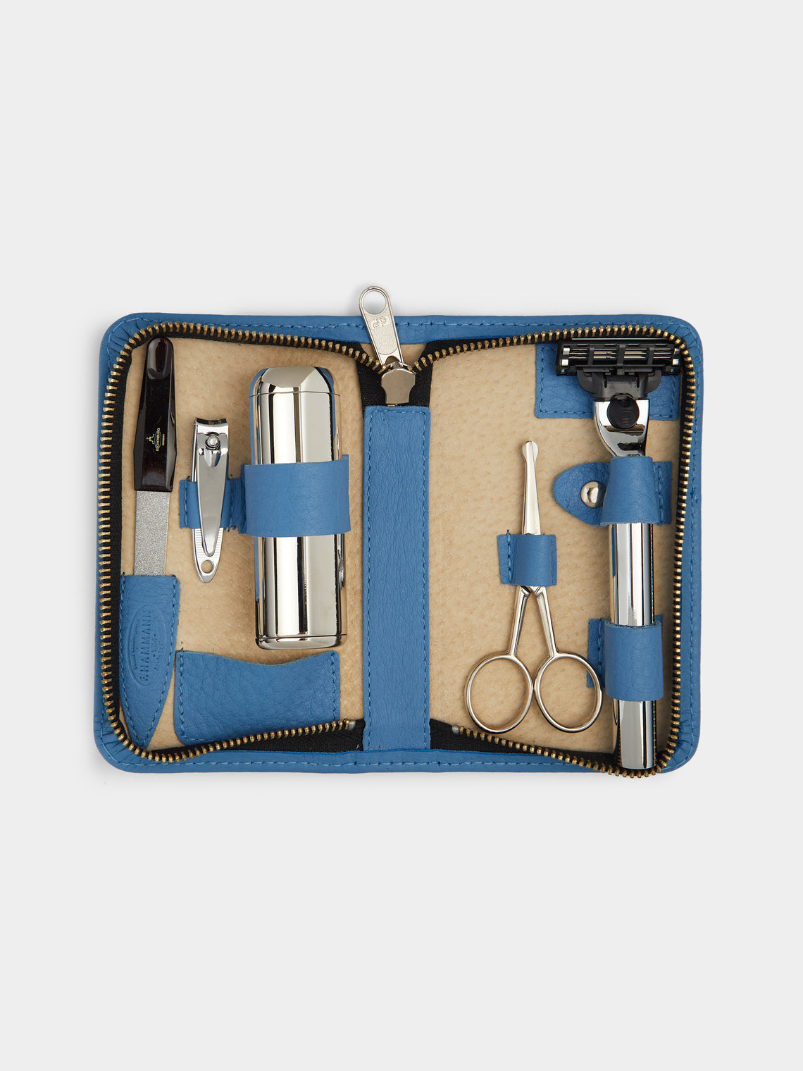 F. Hammann - Leather Travel Grooming Set -  - ABASK - 