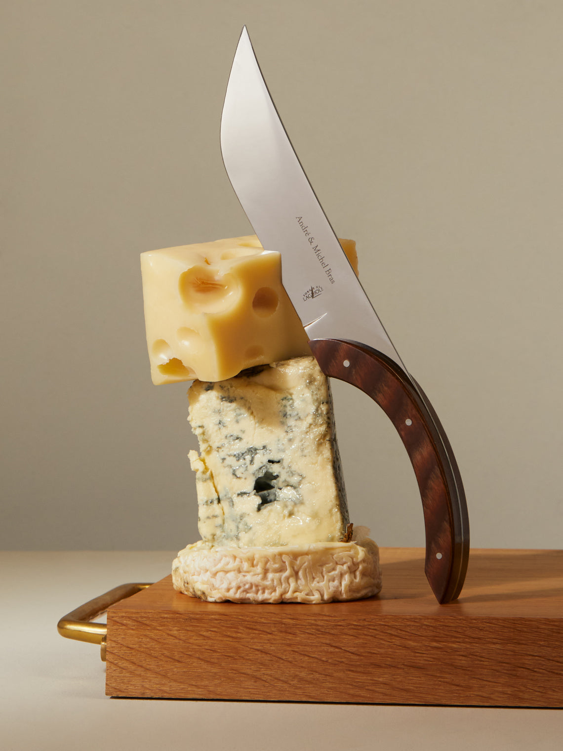 Forge de Laguiole - Brass Cheese Knife -  - ABASK