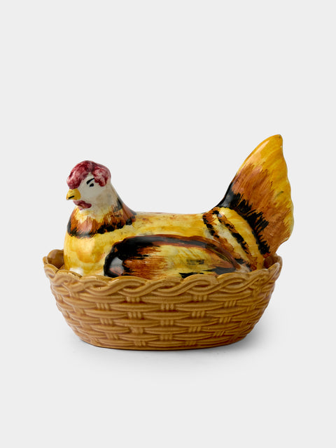 Antique and Vintage - 1940s Ceramic Chicken Dish - Multiple - ABASK - 