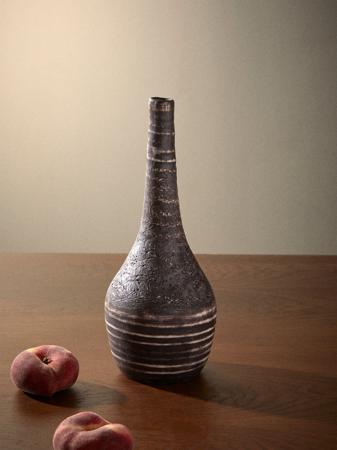 Antique and Vintage - 1950s Robert Thiry Ceramic Vase (11.5in/29.5cm) - Black - ABASK