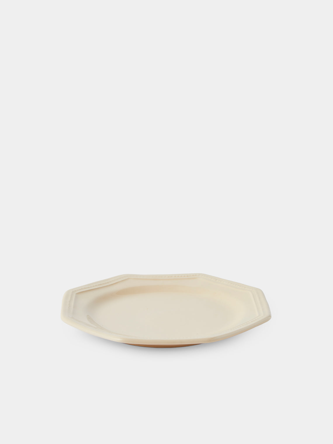 Maison Pichon Uzès - Louis XVI Hand-Glazed Ceramic Side Plates – 9in/23cm (Set of 4) - White - ABASK