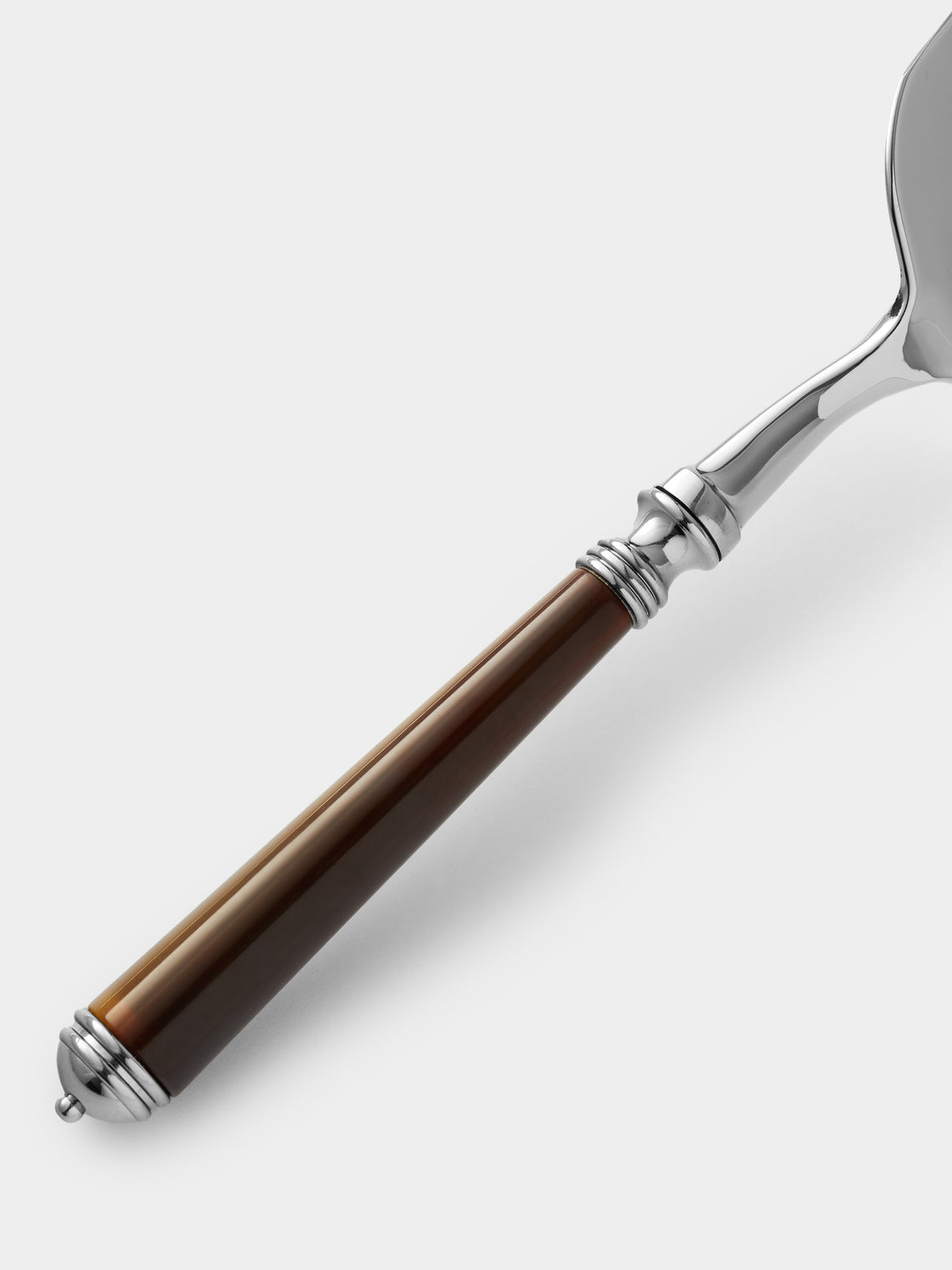 Alain Saint-Joanis - Marbella Dark Horn Resin Cake Server - Brown - ABASK