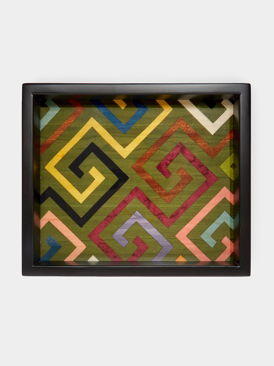 Biagio Barile - Labyrinth Wood Inlay Small Tray -  - ABASK - 