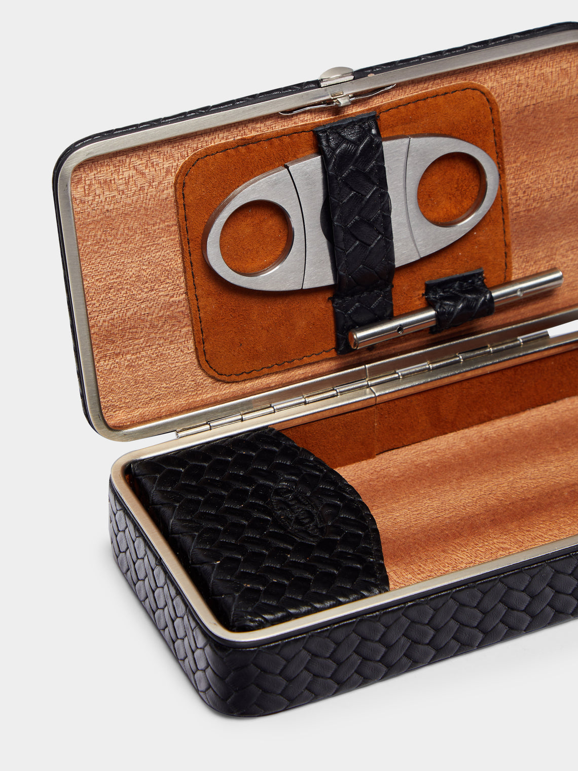 F. Hammann - Leather Cigar Case (3 Cigars) -  - ABASK