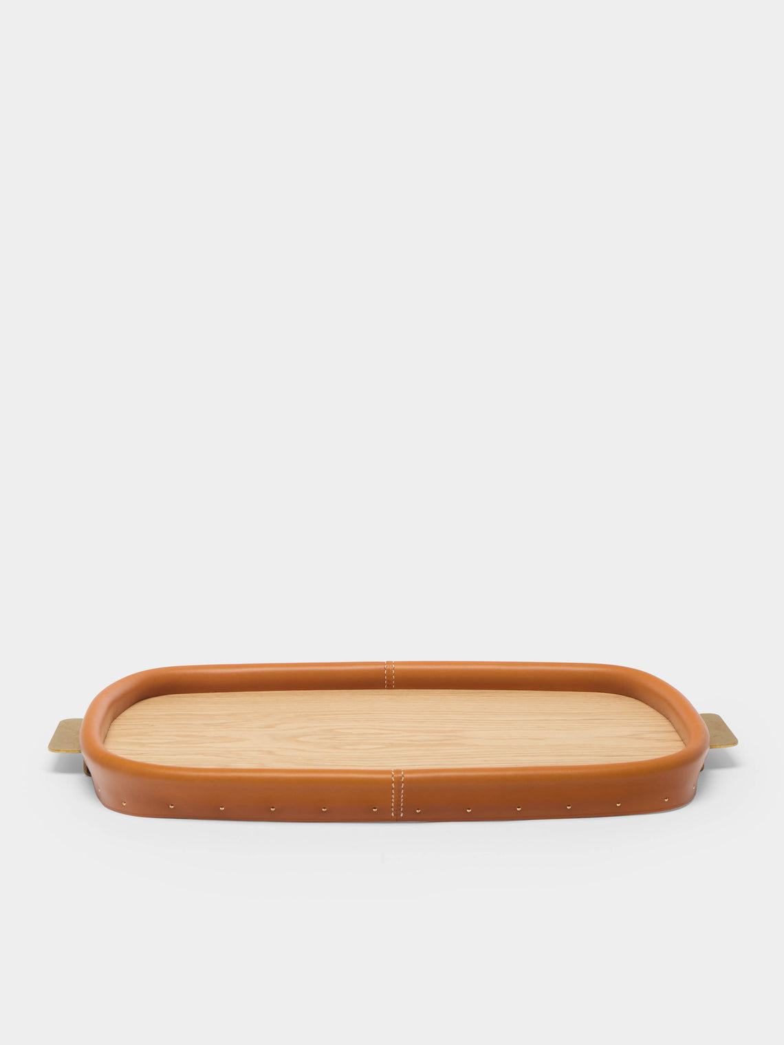 Otis Ingrams - Bolster Leather and Wood Tray -  - ABASK