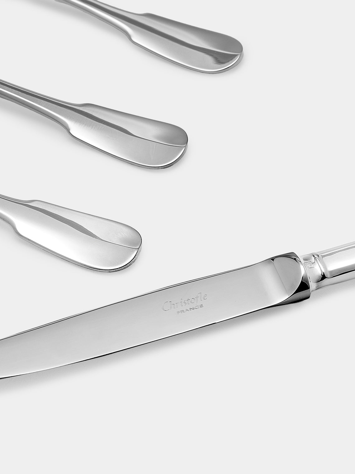 Christofle - Cluny Silver-Plated Starter/Dessert Cutlery (Set of 4) - Silver - ABASK