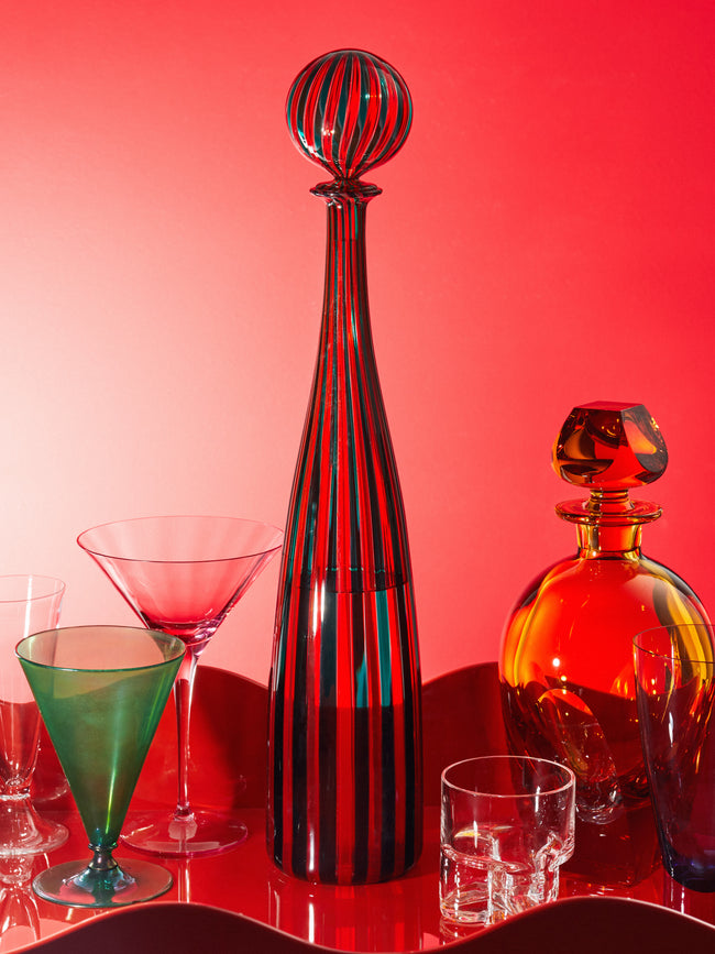 Antique and Vintage - 1980s Gio Ponti for Venini Murano Glass Decanter -  - ABASK