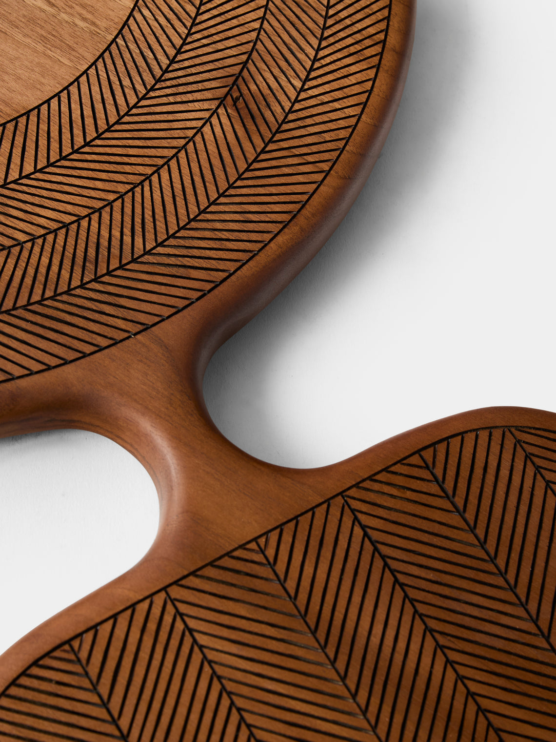 Lucas Castex - Hand-Carved Double-Faced Walnut Serving Board - Dark Brown - ABASK