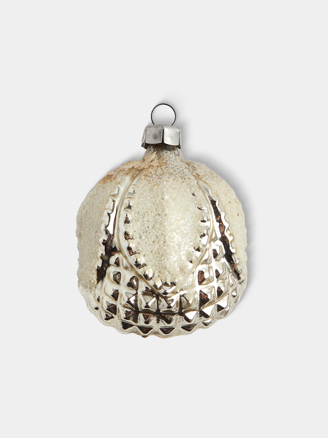 Antique and Vintage - Early-20th-Century Desserts Glass Baubles (Set of 12) - Silver - ABASK