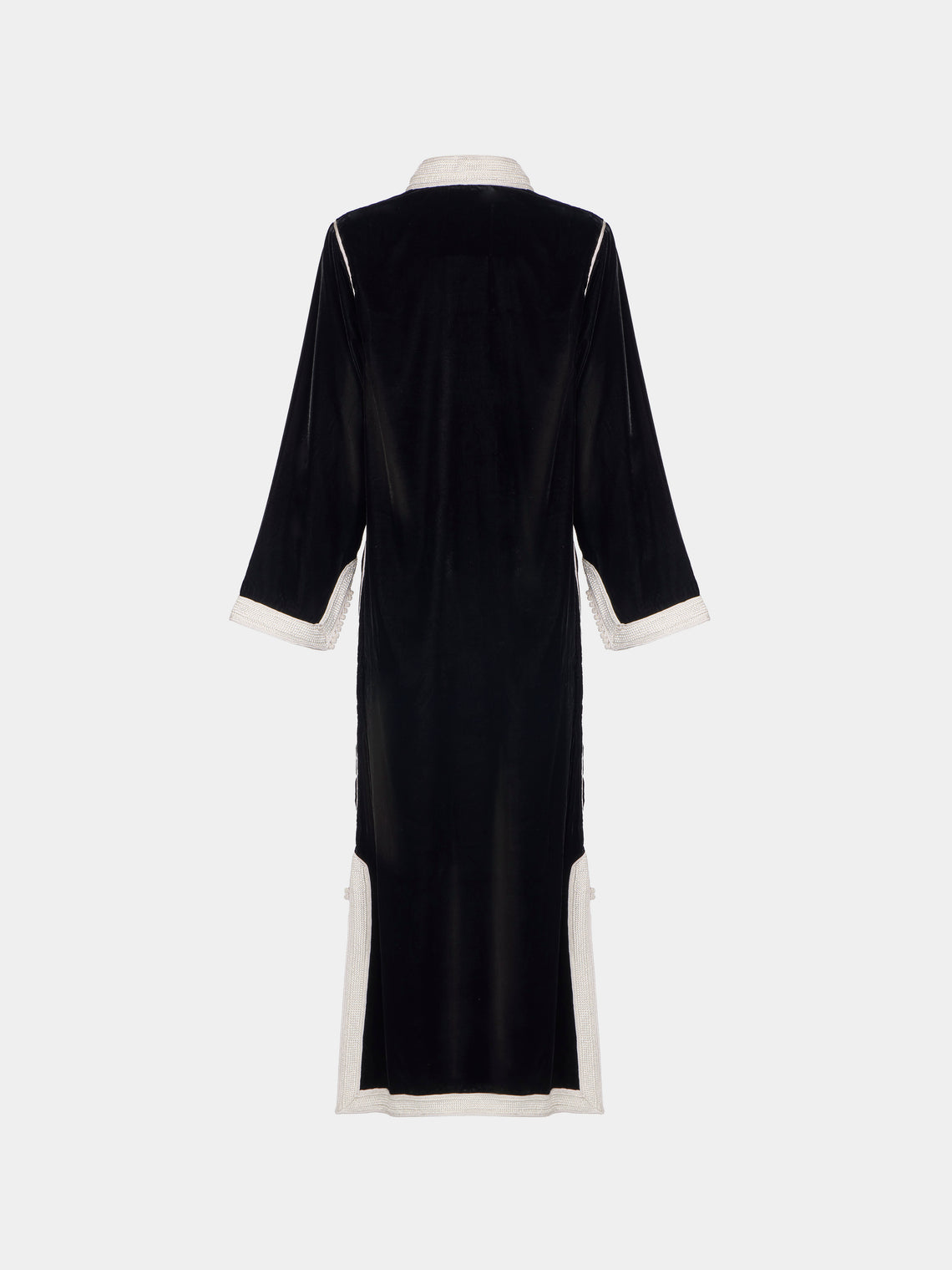 Muzungu Sisters - Alia Hand-Embroidered Velvet Dress | Size: S - Black - ABASK