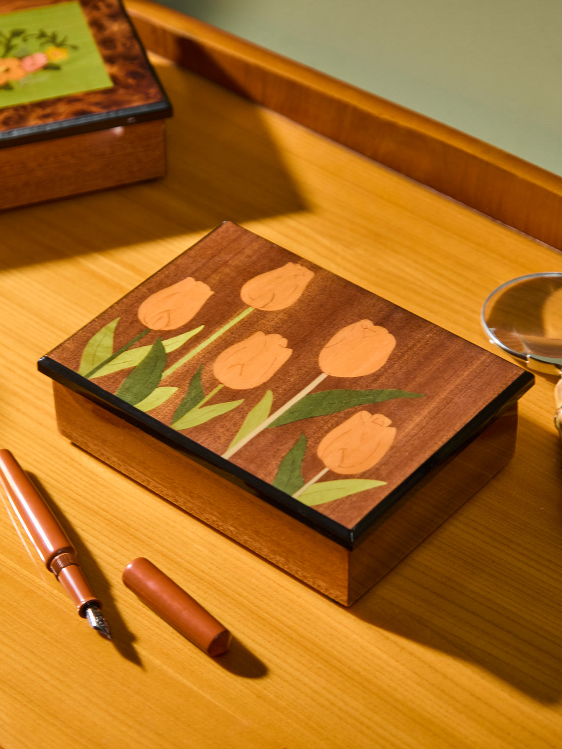 Biagio Barile - Tulips Wood Inlay Box -  - ABASK