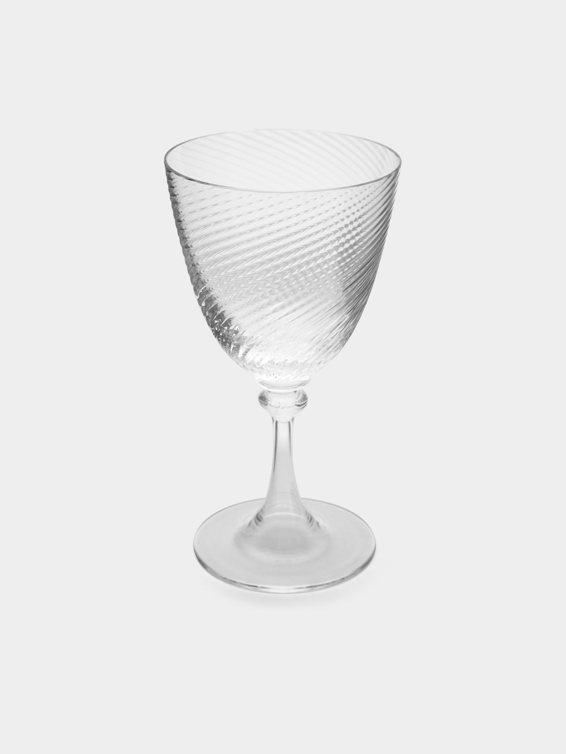 NasonMoretti - Torse Hand-Blown Murano White Wine Glass -  - ABASK - 