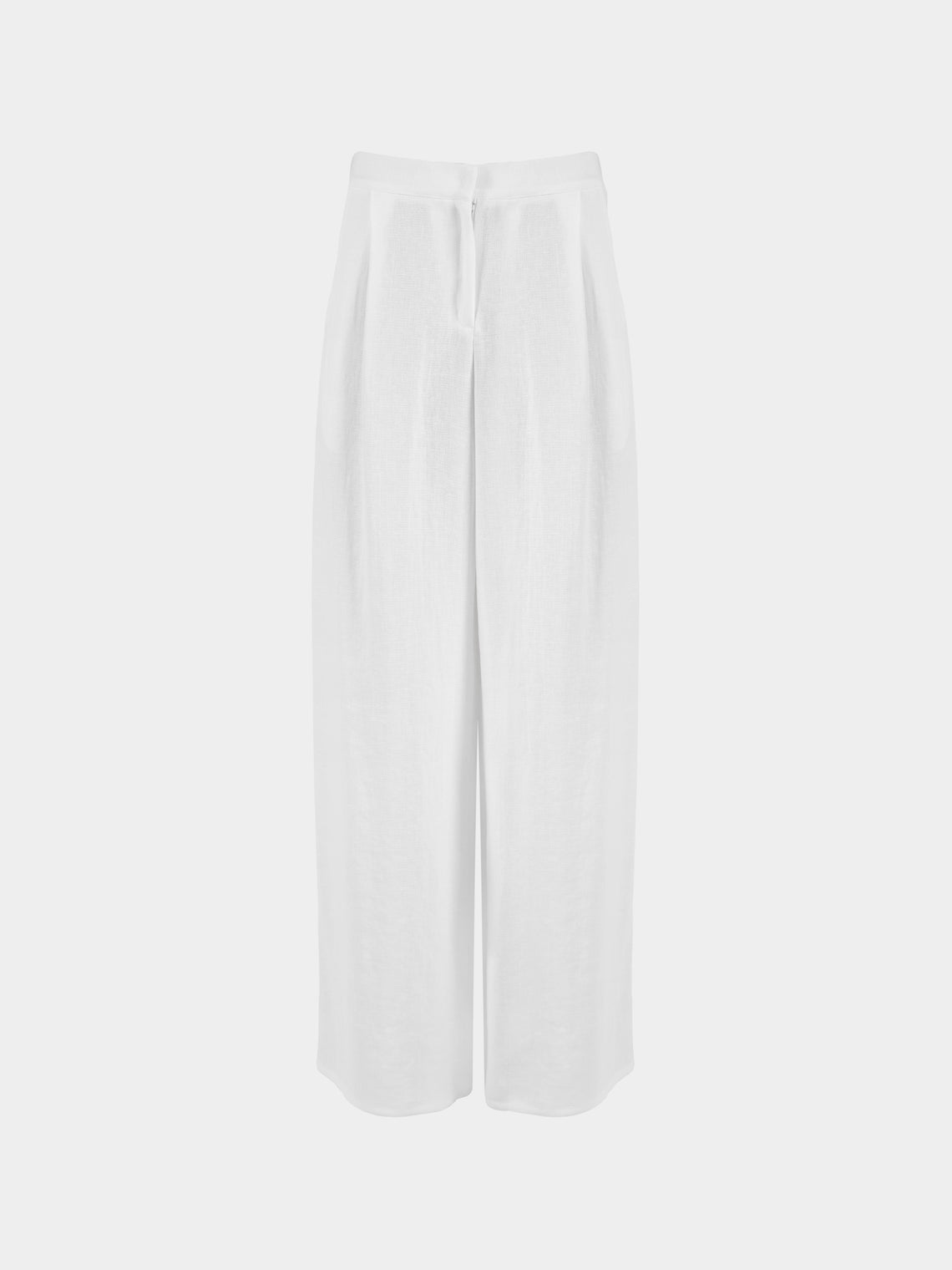 Dusan - Full Linen Trousers | Size: XS - White - ABASK - 