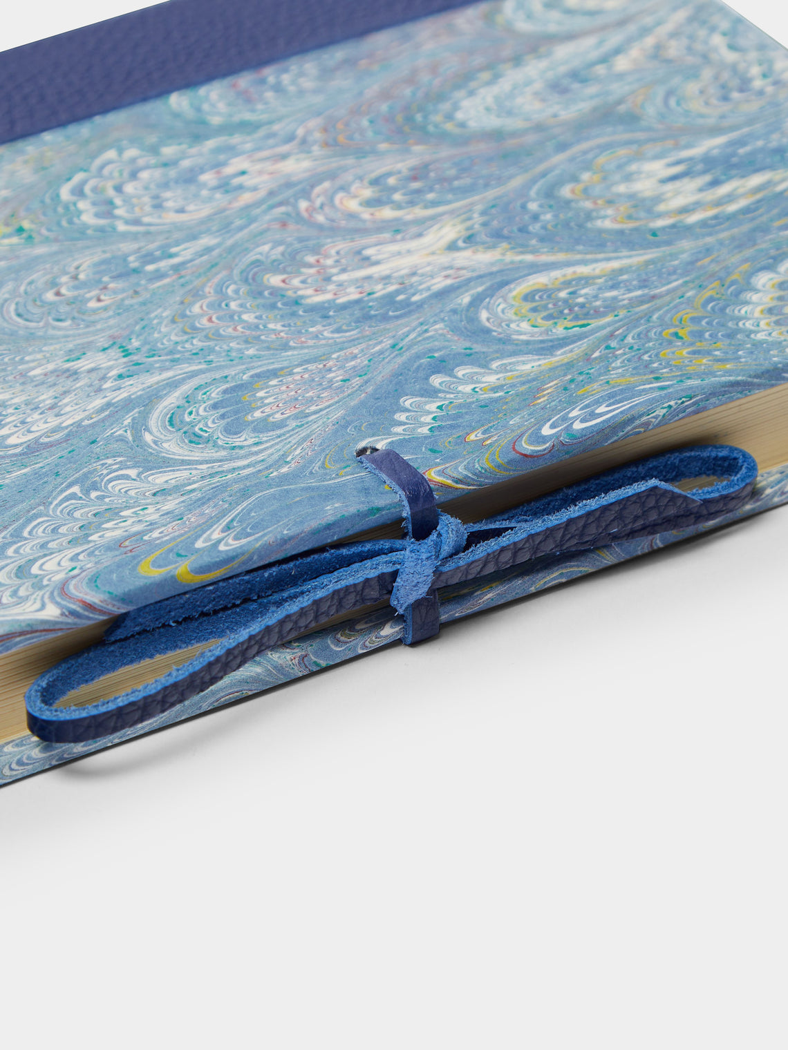 Giannini Firenze - Hand-Marbled Leather Bound Notebook -  - ABASK