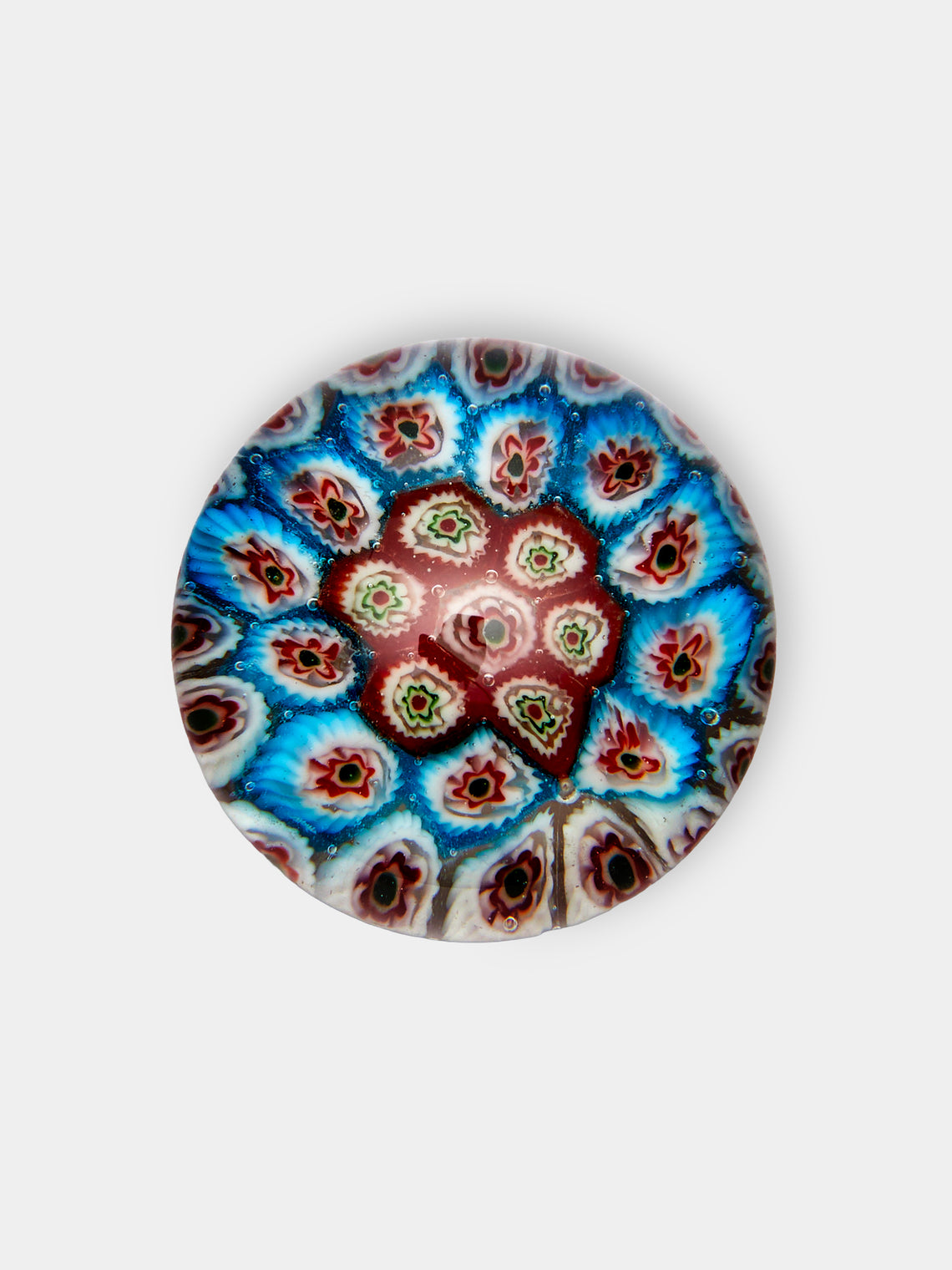 Antique and Vintage - 1930s Murano Glass Paperweight - Blue - ABASK