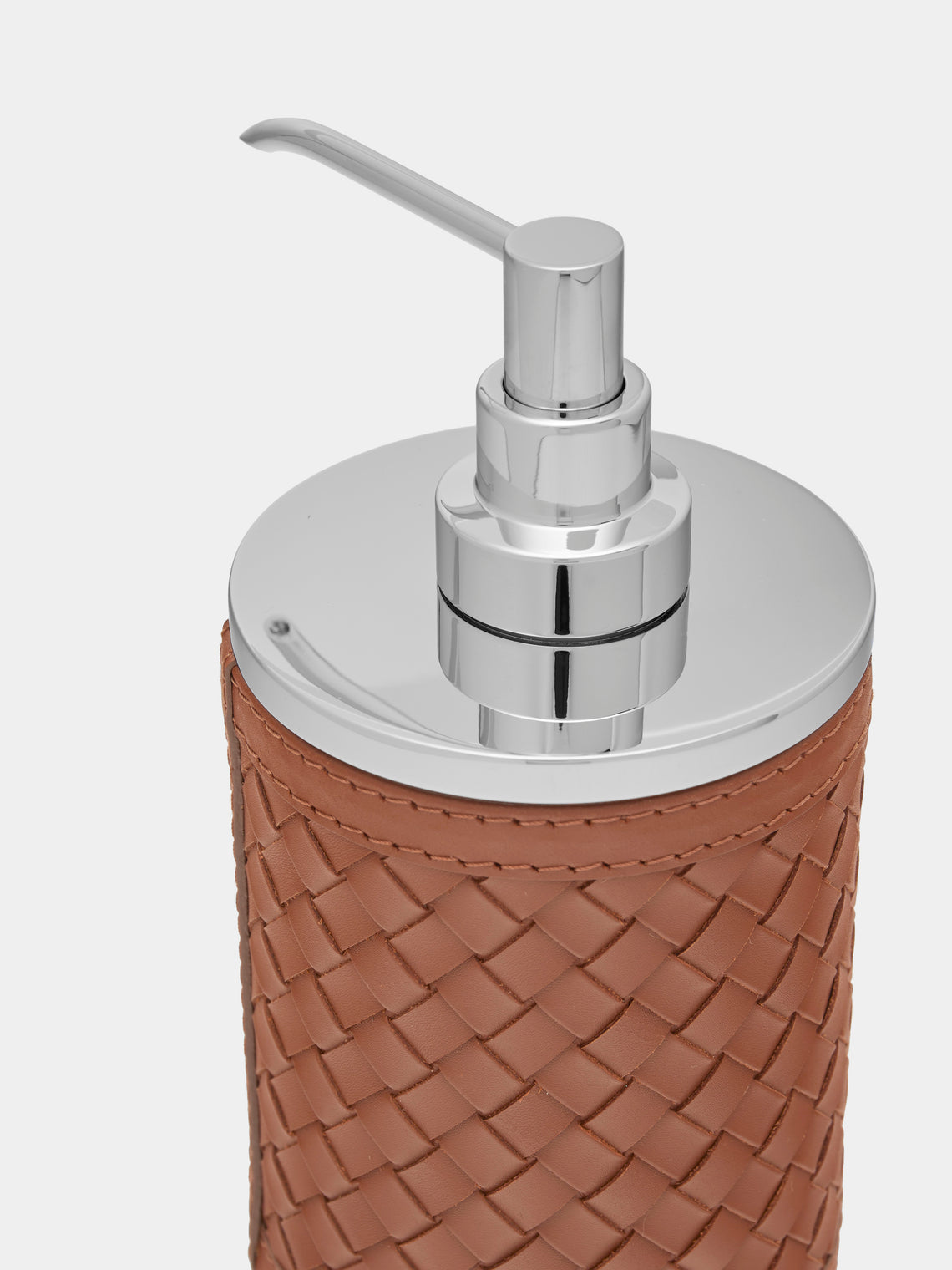 Riviere - Alghero Woven Leather Soap Dispenser - Brown - ABASK