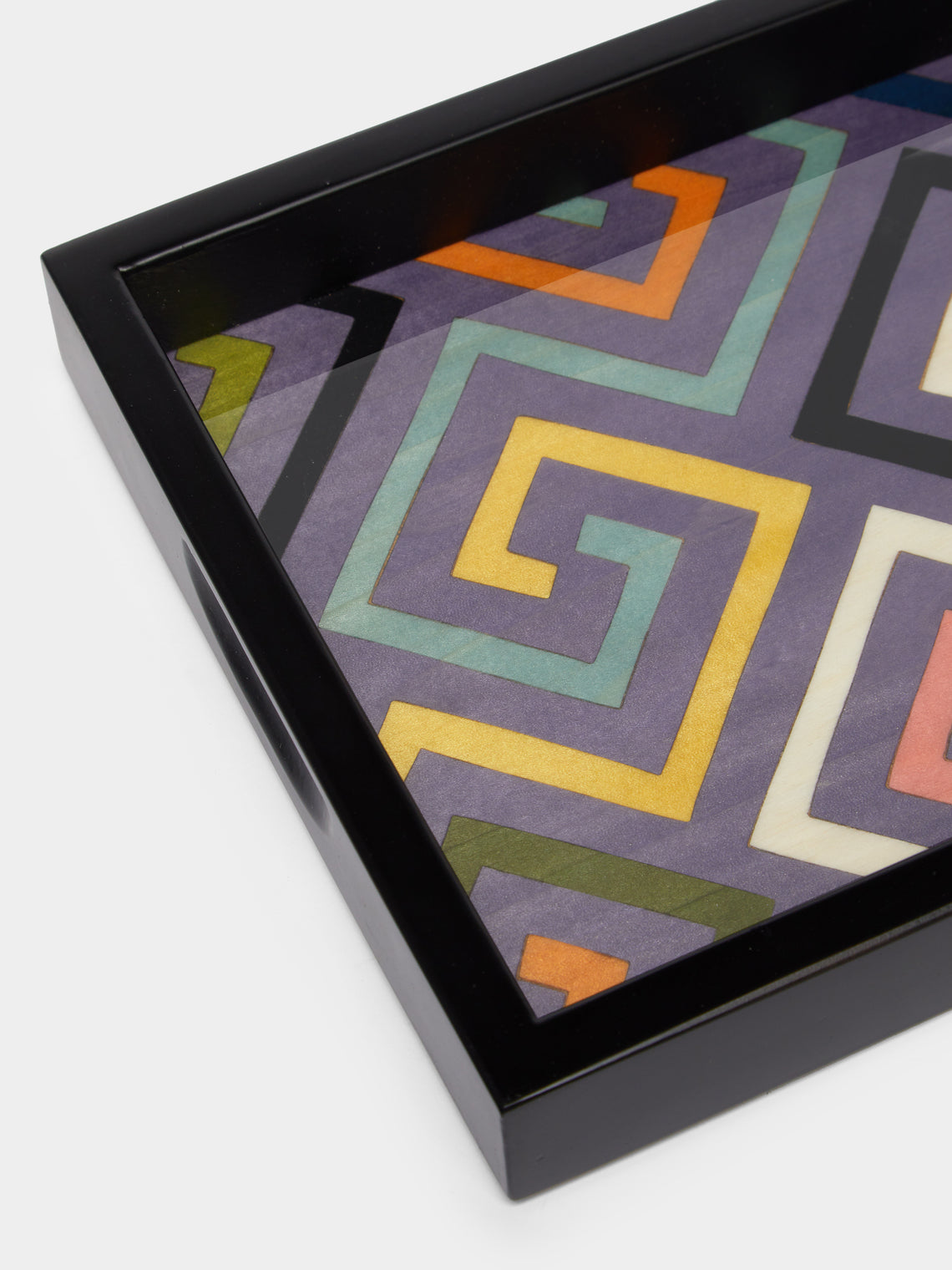 Biagio Barile - Labyrinth Wood Inlay Small Tray -  - ABASK
