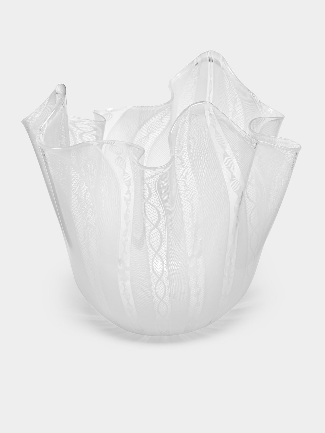 Antique and Vintage - 1980s Venini Fazzoletto Murano Glass Vase -  - ABASK - 