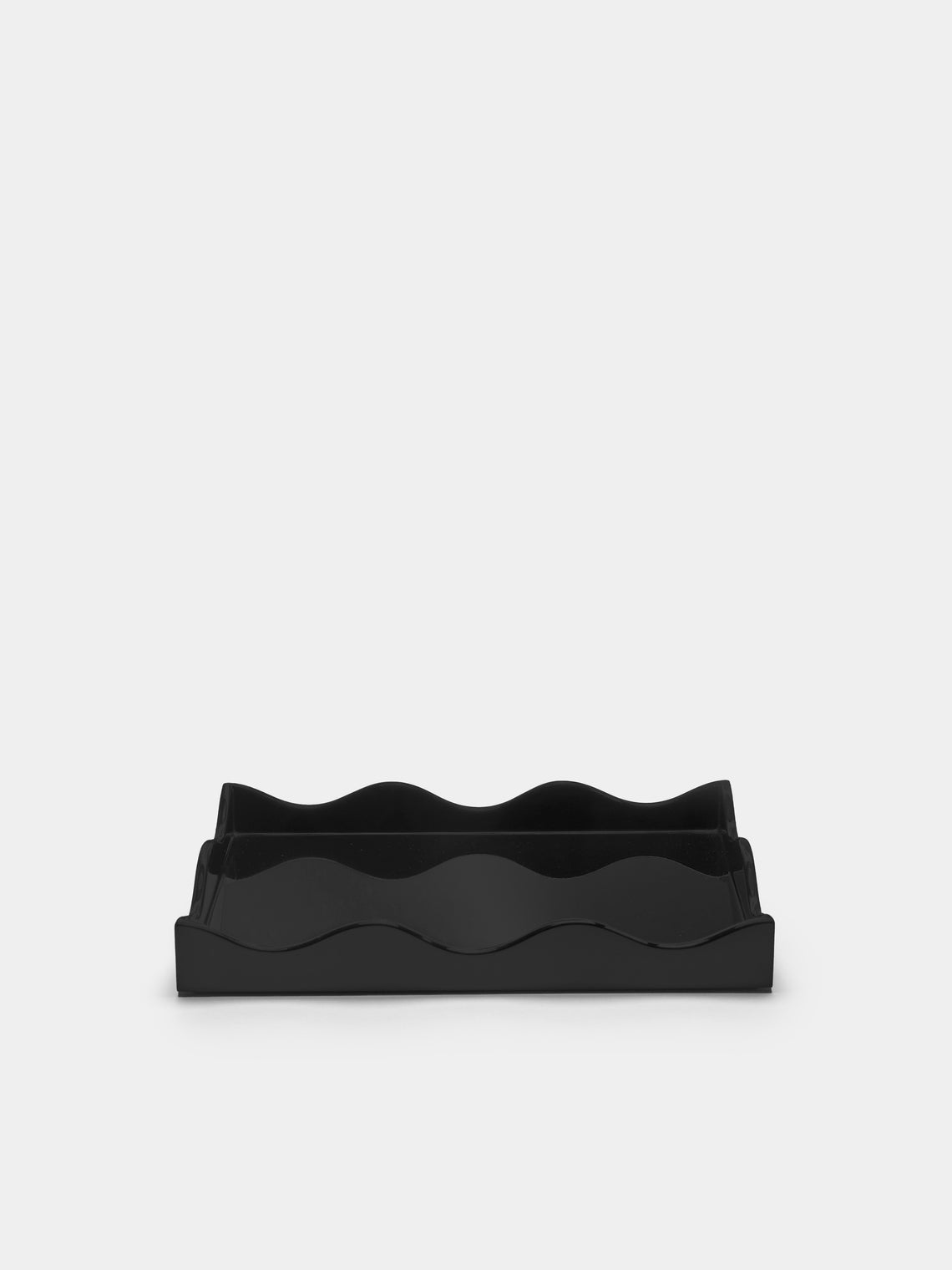 The Lacquer Company - Belle Rives Lacquered Small Tray - Black - ABASK