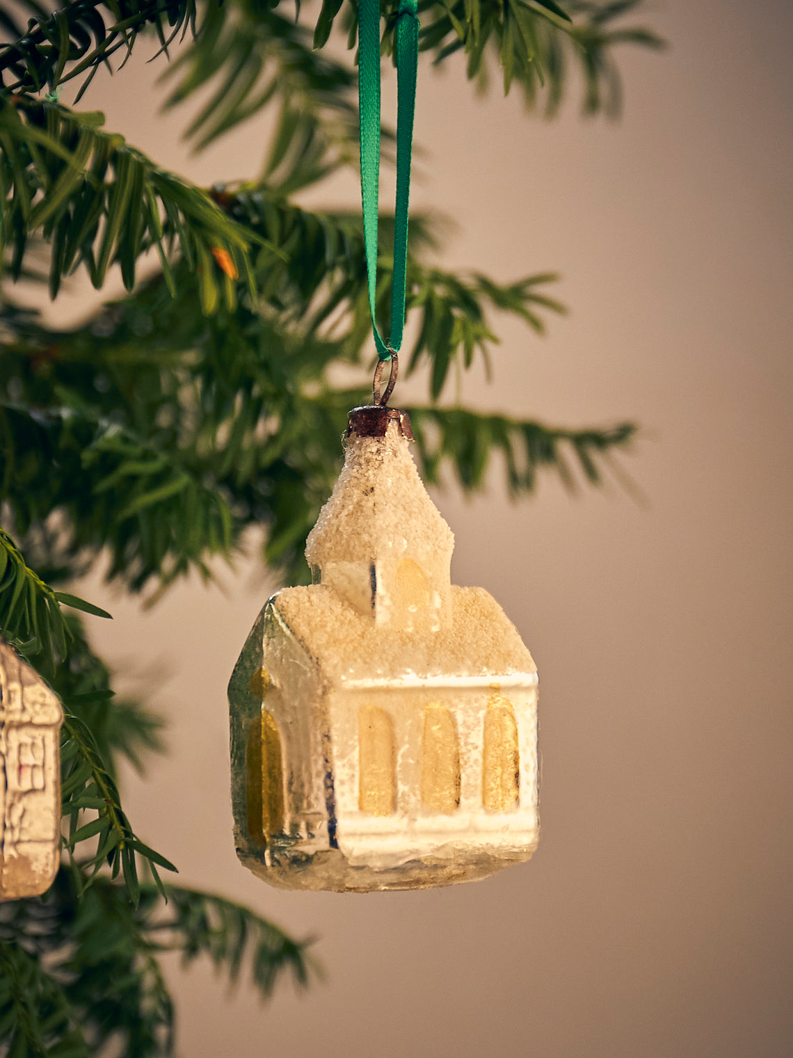 Antique and Vintage - Early-20th-Century Houses Glass Baubles (Set of 12) - Multiple - ABASK