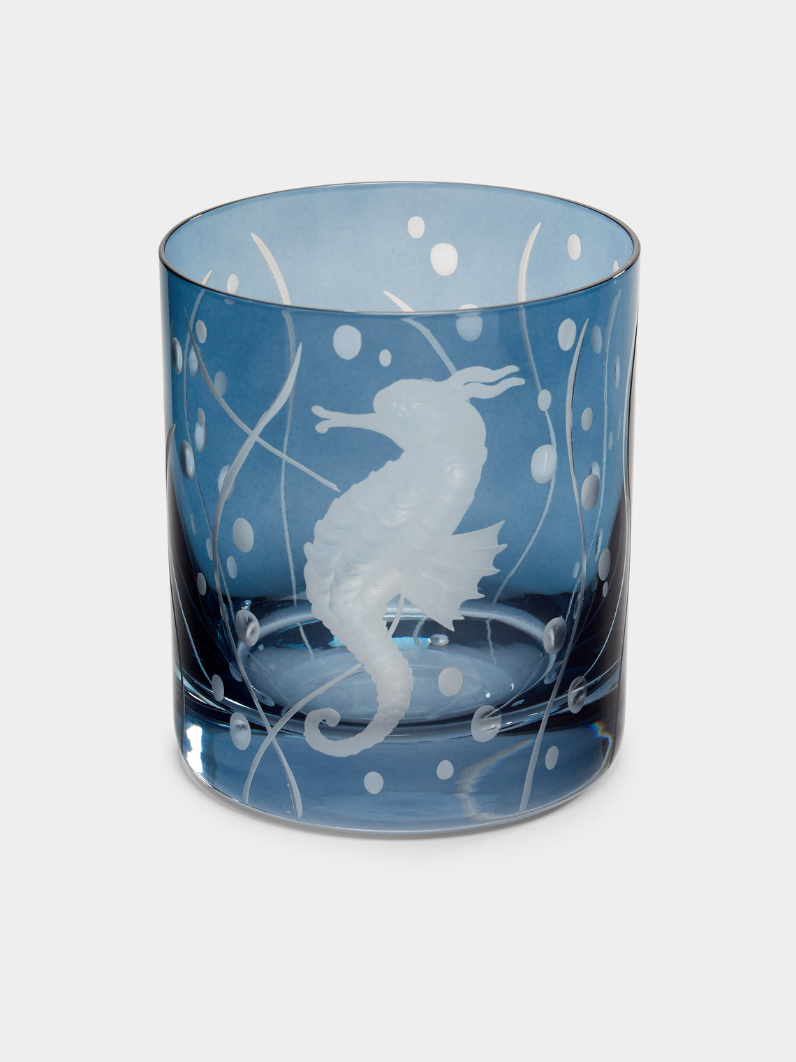 Artel - Sea Life Hand-Engraved Crystal Double Old Fashioned Glasses (Set of 6) -  - ABASK