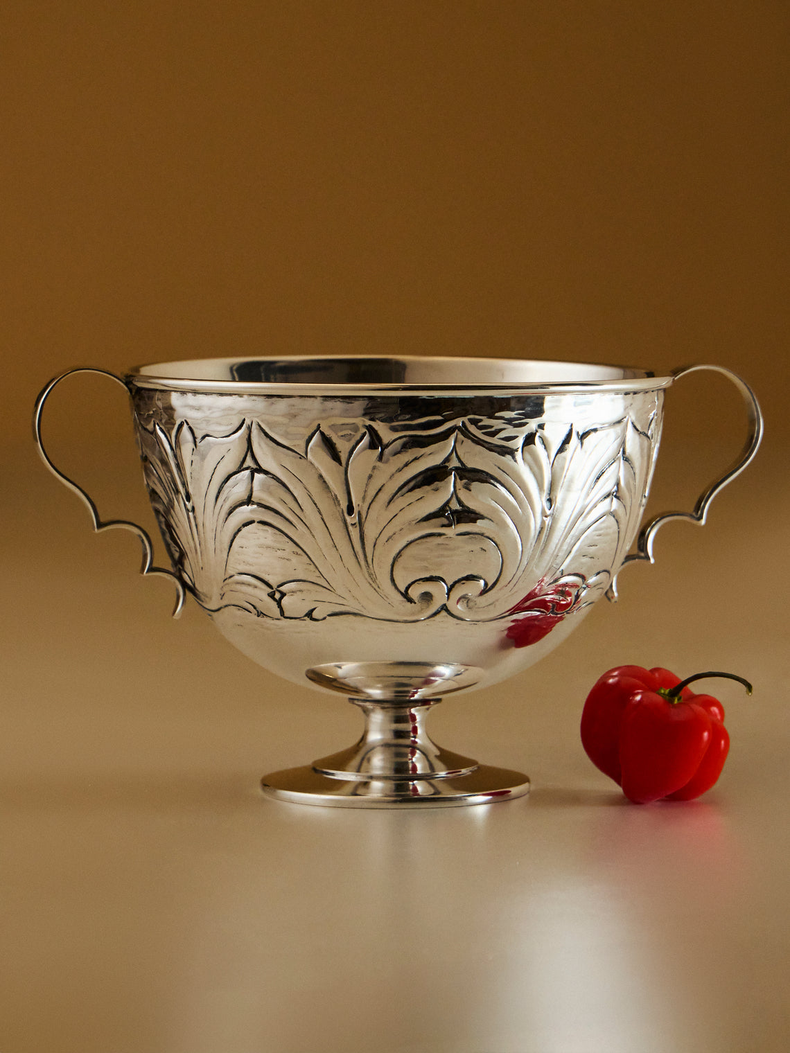 Antique and Vintage - 1950s Pradella Ilario Solid Silver Footed Bowl - Silver - ABASK