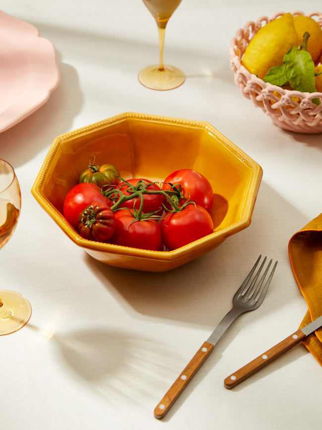 Maison Pichon Uzès - Louis XVI Hand-Glazed Ceramic Serving Bowl -  - ABASK