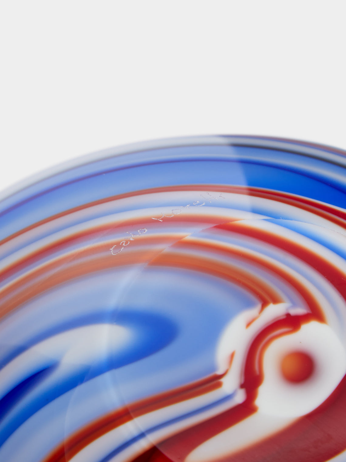 Carlo Moretti - Archive Revival Sphere Hand-Blown Marbled Murano Glass Vase -  - ABASK
