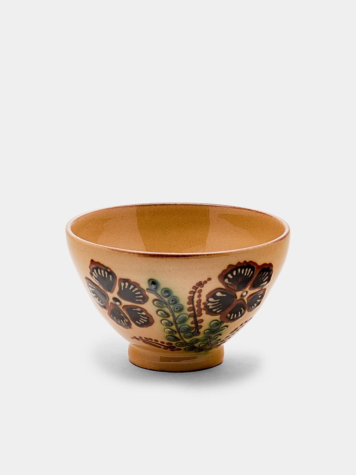 Poterie d’Évires - Flowers Hand-Painted Ceramic Petit Bowls (Set of 6) - Cream - ABASK