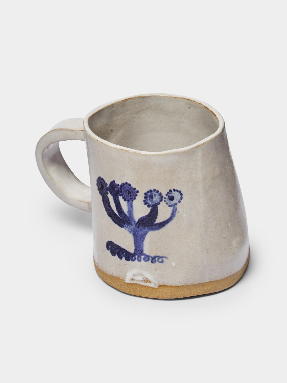 Liz Rowland - Flower Hand-Painted Ceramic Mug -  - ABASK