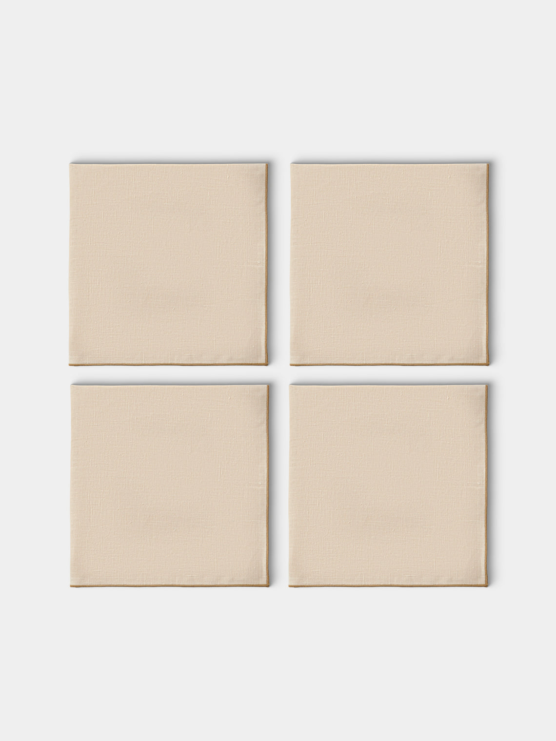 Borgo delle Tovaglie - Filo Linen Extra Large Napkins (Set of 4) - Ivory - ABASK - 