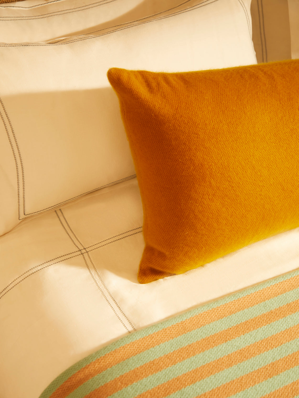 Volga Linen - Hem-Stitch Linen King-Size Bedding Collection -  - ABASK