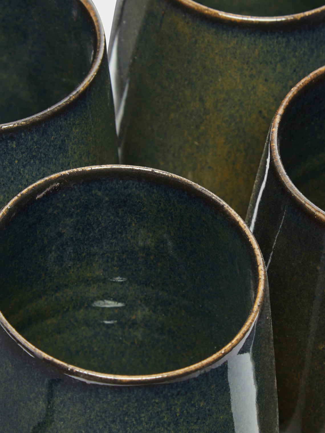 Mervyn Gers Ceramics - Hand-Glazed Ceramic Tall Cups (Set of 4) -  - ABASK