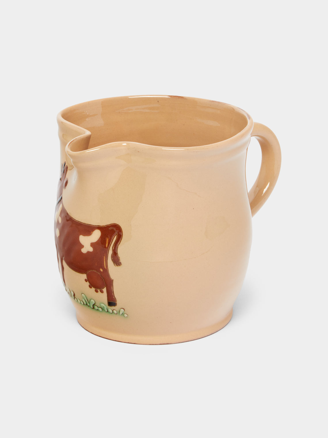 Poterie d’Évires - Cows Hand-Painted Ceramic Rounded Jug -  - ABASK - 