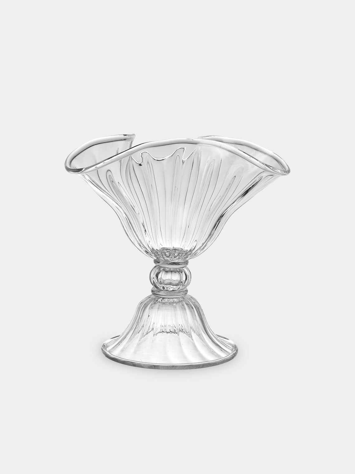 Akua Objects - Blixen Hand-Blown Crystal Vase (10.5in/27cm) - Clear - ABASK - 