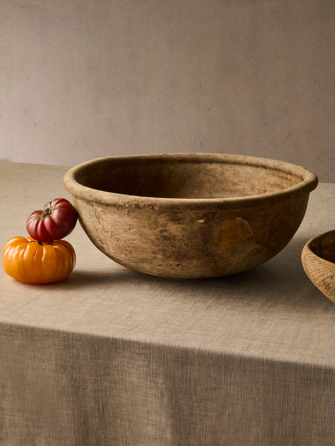 Iida Woodturning - Hand-Turned Earth-Finish Dogwood Bowl - Brown - ABASK