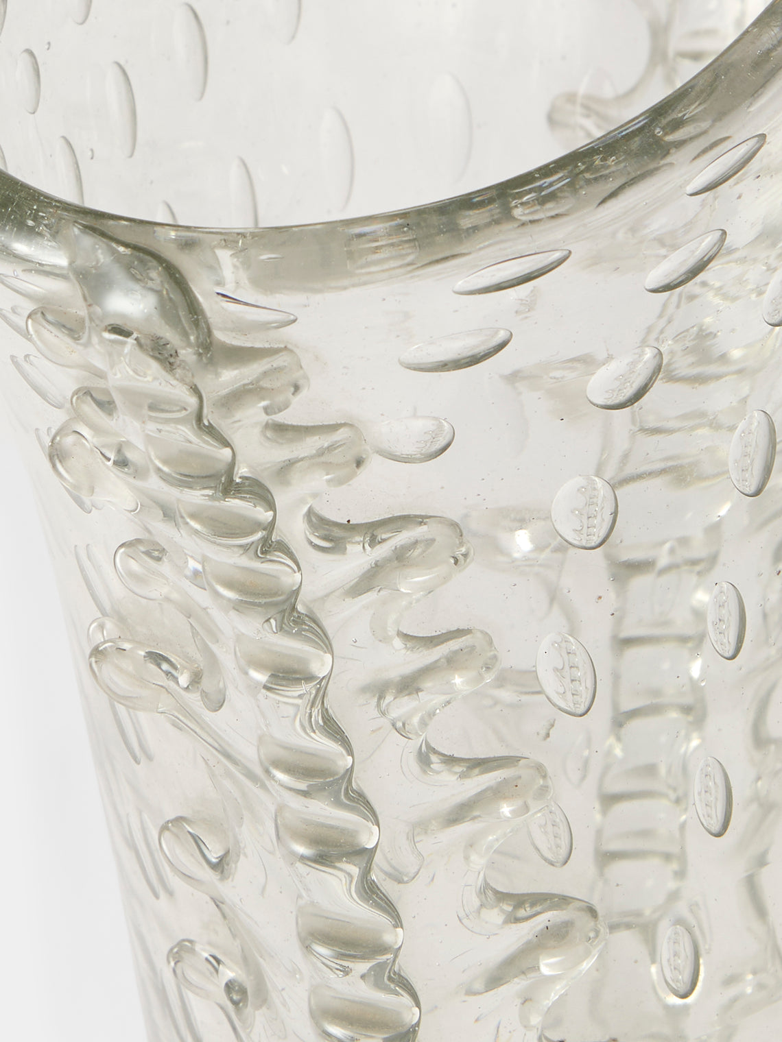 Antique and Vintage - 1950s Archimede Seguso Crystal Vase - Clear - ABASK
