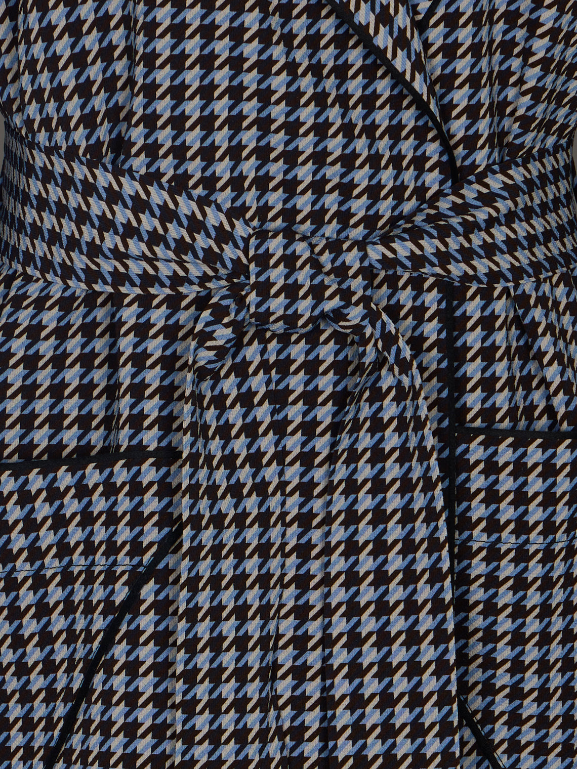Emilia Wickstead - Georgette Houndstooth Robe | Size: S -  - ABASK