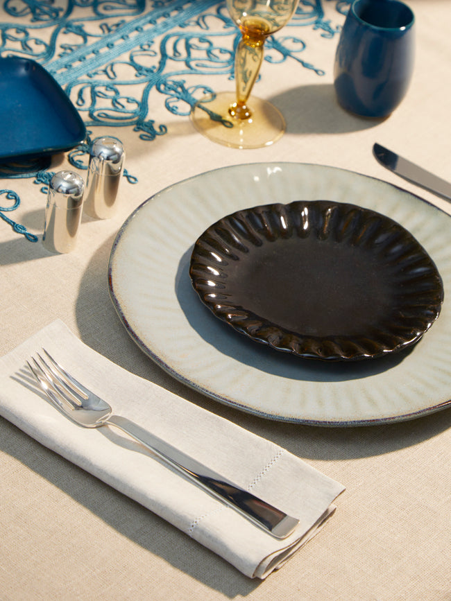 Mervyn Gers Ceramics - 'Paper' Hand-Glazed Ceramic Side Plates (Set of 6) -  - ABASK