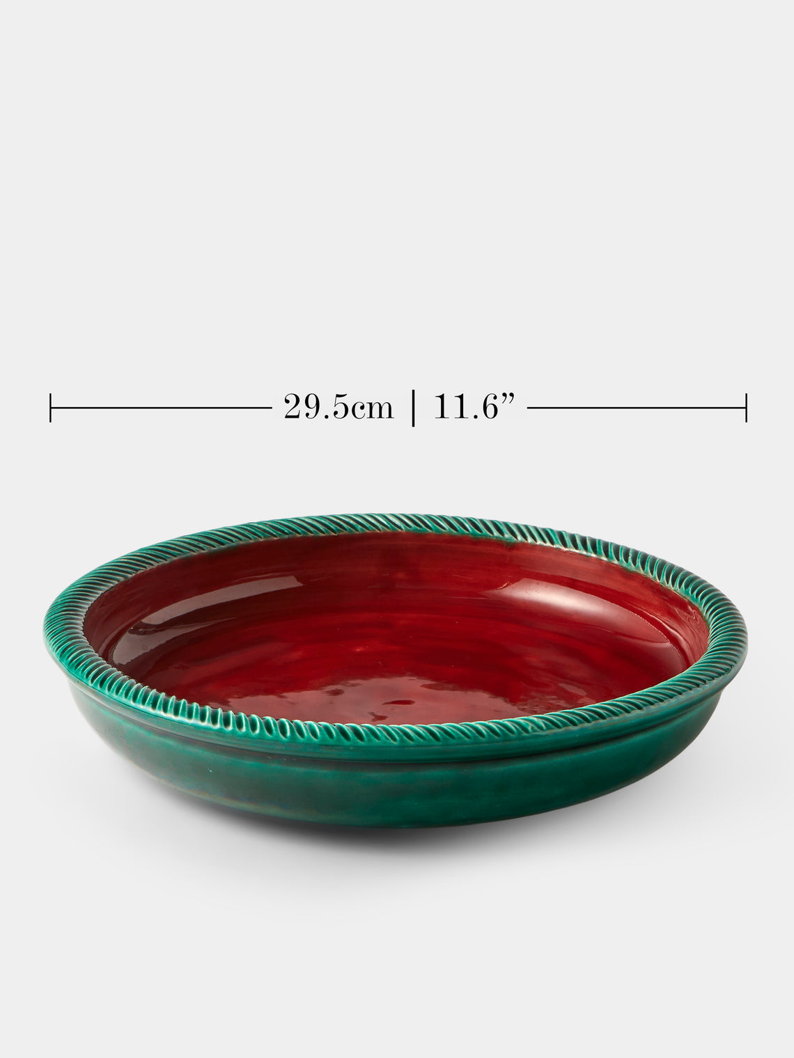 Antique and Vintage - 1950s Vallauris Ceramic Decorative Bowl - Green - ABASK