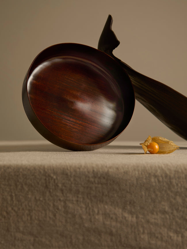 Suk Keun Kang - Hamji Ottchil Wood Low Bowl -  - ABASK
