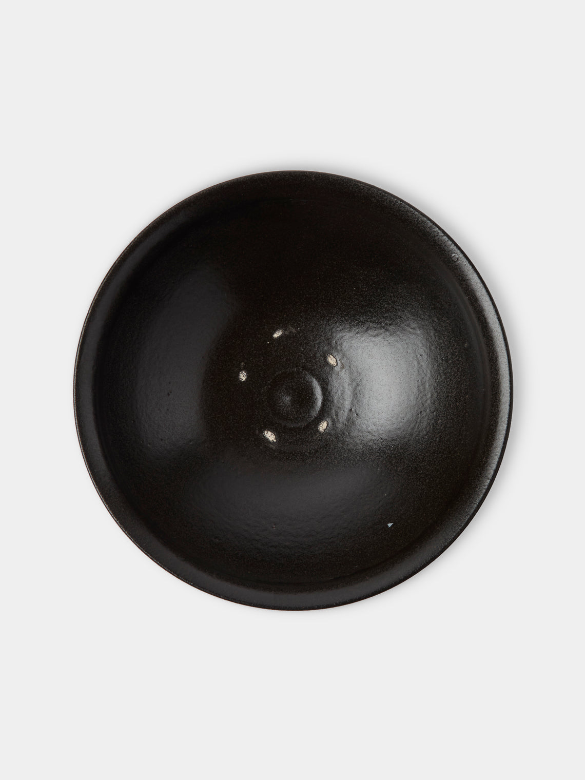 Fuminari Araga - Kohiki Slipware Shallow Bowls – 8in/21cm (Set of 4) - Black - ABASK