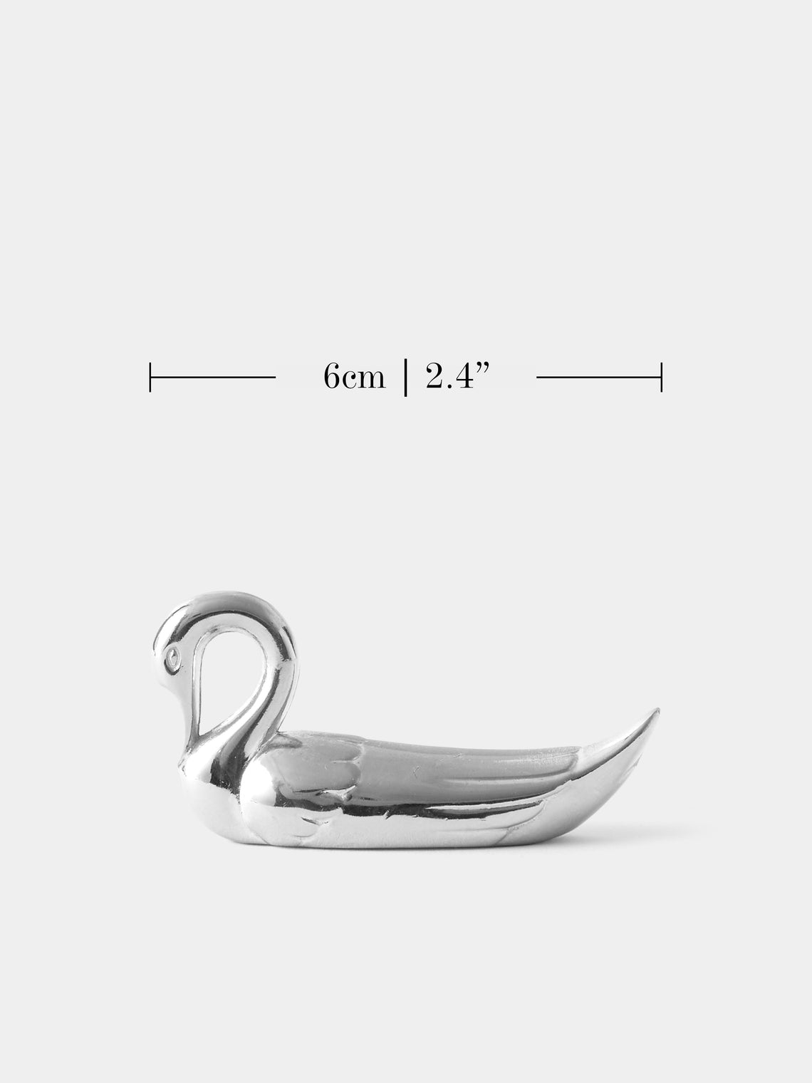 Antique and Vintage - Mid Century Silver Plated Swan Knife Rests (Set of 8) - Silver - ABASK