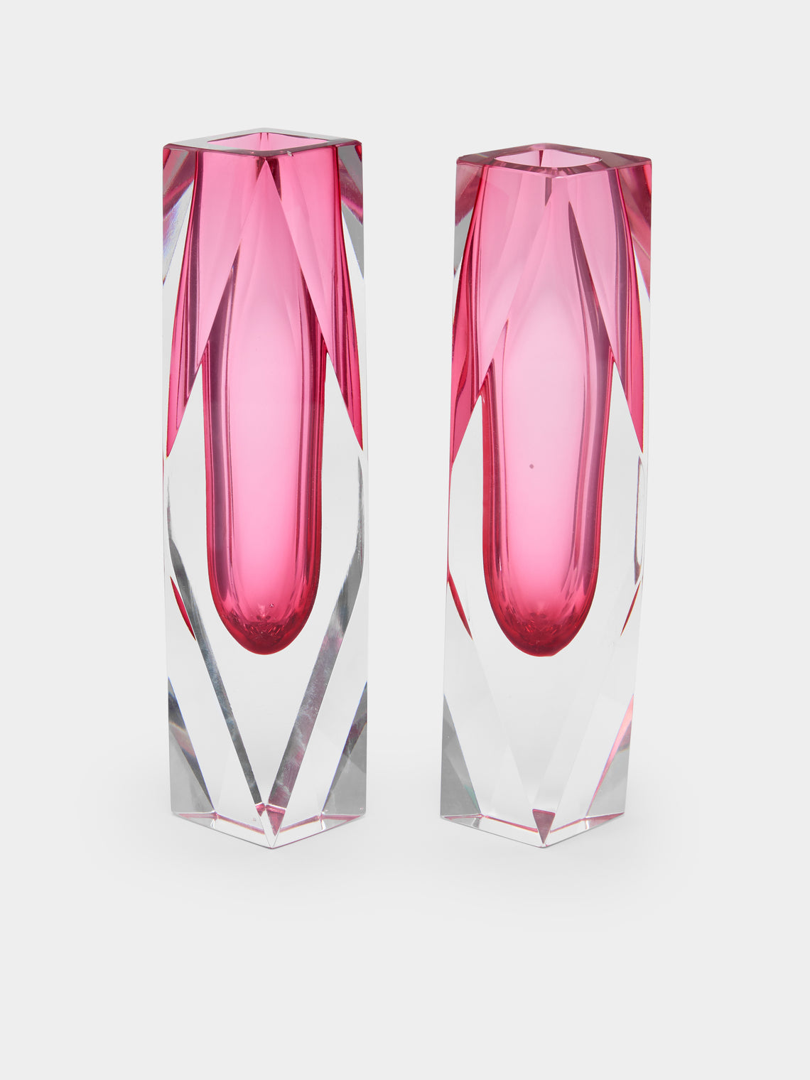 Antique and Vintage - 1970s Sommerso Murano Glass Bud Vases (Set of 2) -  - ABASK - 