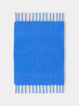 Lena Rewell - Handwoven Solid Mohair Blanket (72in/1.8m) - Navy - ABASK - 