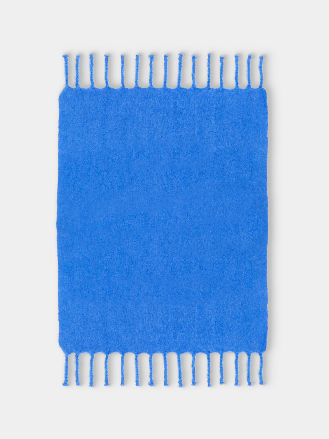Lena Rewell - Handwoven Solid Mohair Blanket (72in/1.8m) - Navy - ABASK - 