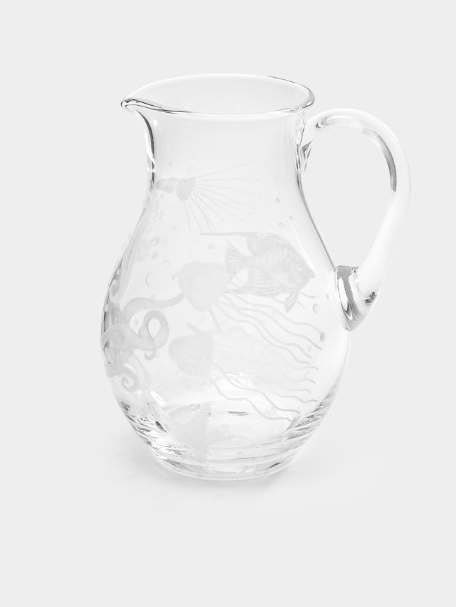 Artel - Frutti di Mare Hand-Engraved Crystal Jug -  - ABASK - 