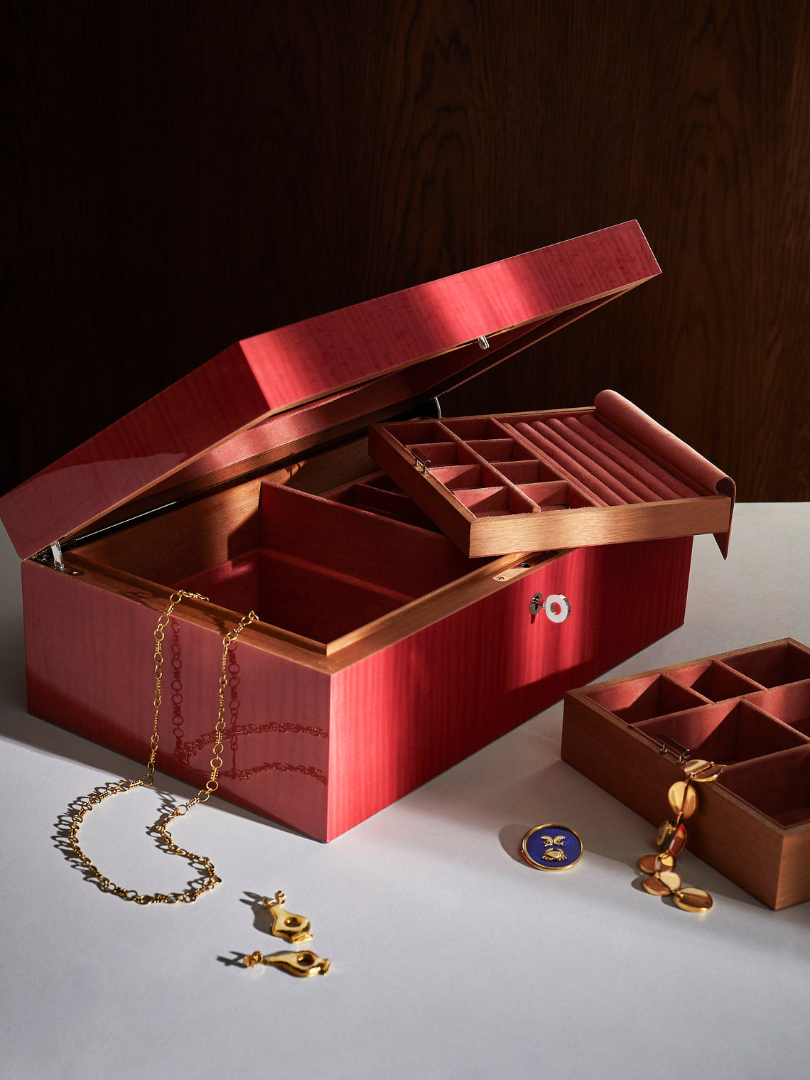 Elie Bleu - Fruit Sycamore Jewelry Box - Pink - ABASK