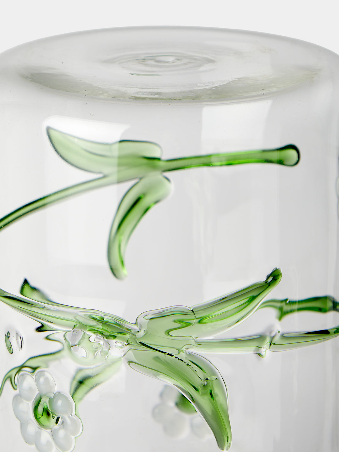 Alya Tannous - Daisy Hand-Blown Glass Carafe - Clear - ABASK