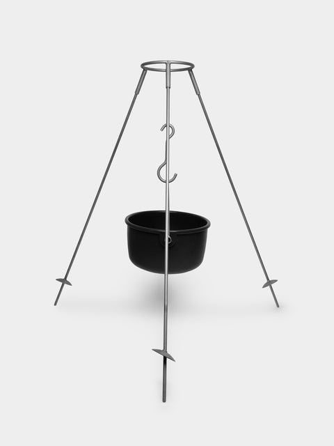 Antique and Vintage - Mid-Century Carl Auböck for Ostovics Culinar Cast Iron Pot with Stand -  - ABASK - 